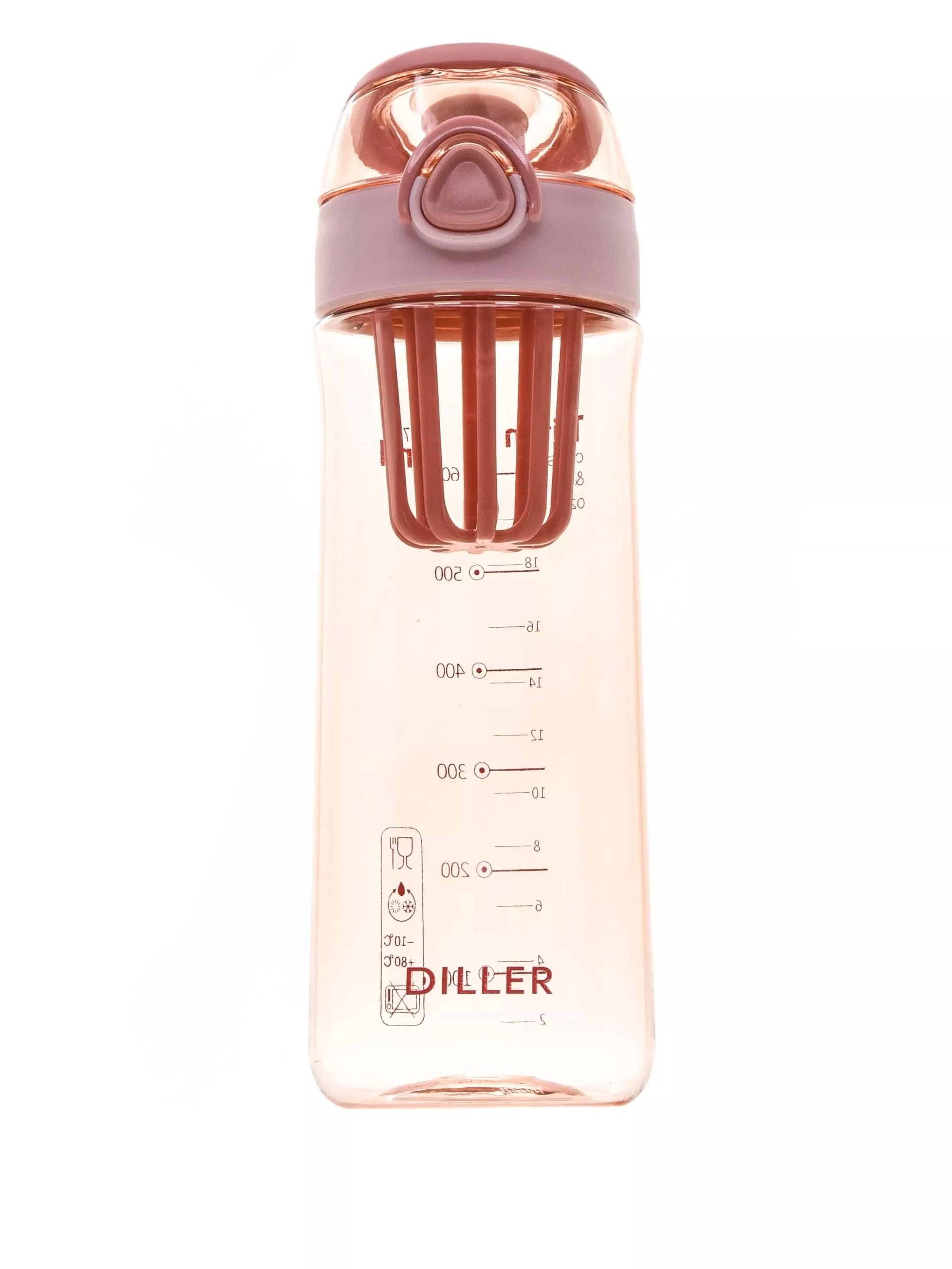 Бутылка для воды Diller D38-700 ml (Розовый)