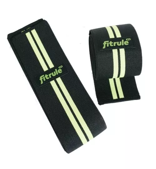 FitRule Бинт коленные черно-зеленый (medium) 2 м