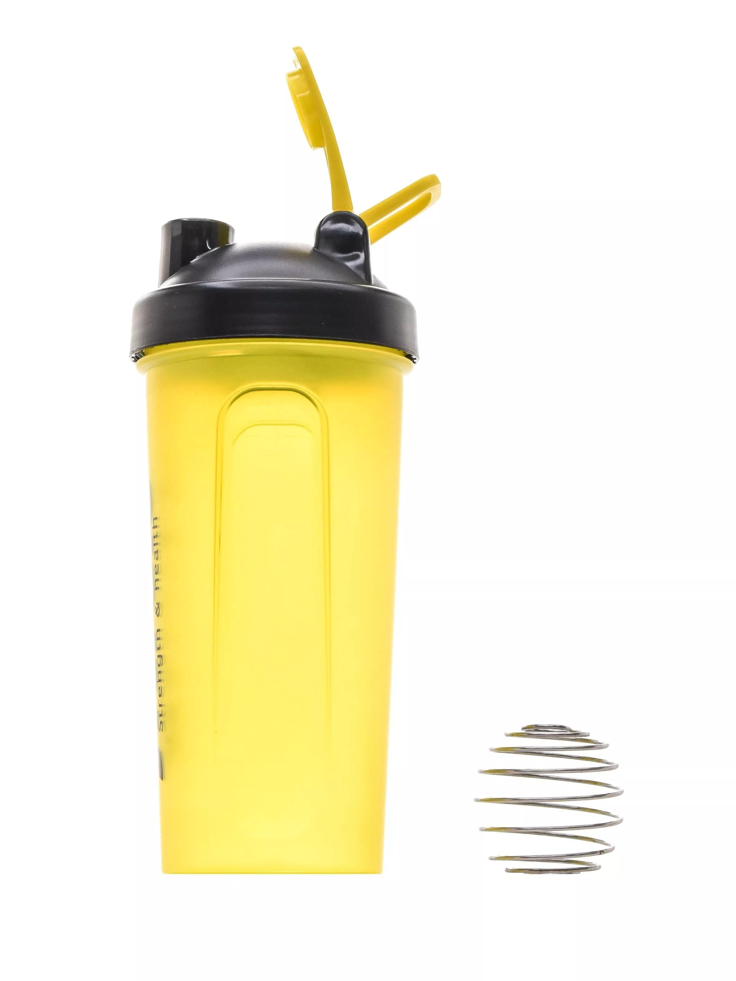 FitRule Шейкер классический с крючком (желтый+черная крышка)