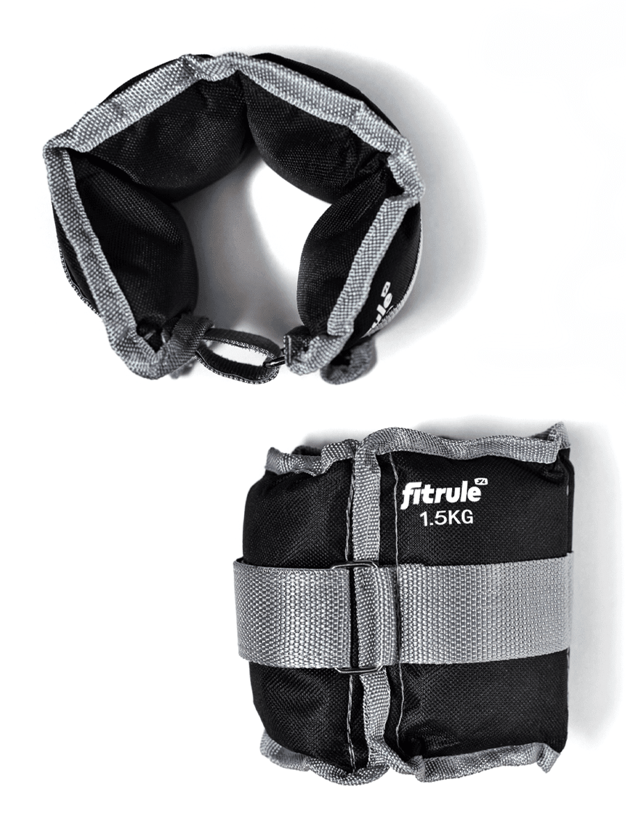 FitRule Утяжелитель для ног и рук 1,5 kg (цвет серый, 2 шт.) фото