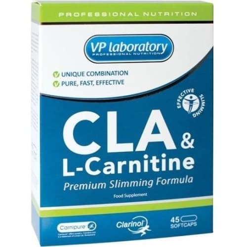 VP Laboratory CLA & L-carnitine 45 caps фото