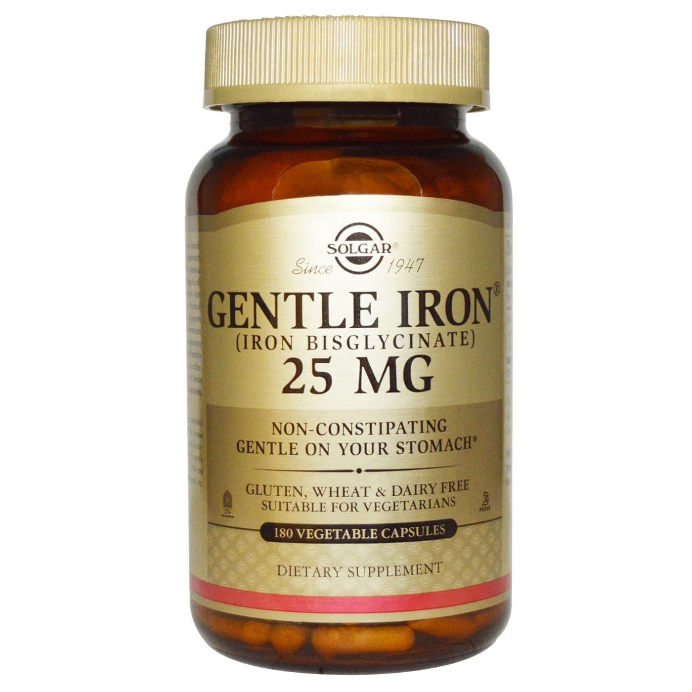 Solgar Gentle Iron 25 mg 180 caps