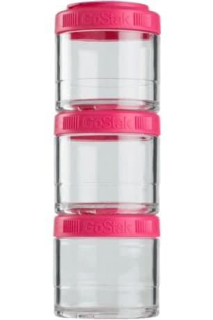 BlenderBottle GoStak (3 pack) 100 ml Pink [малиновый] фото