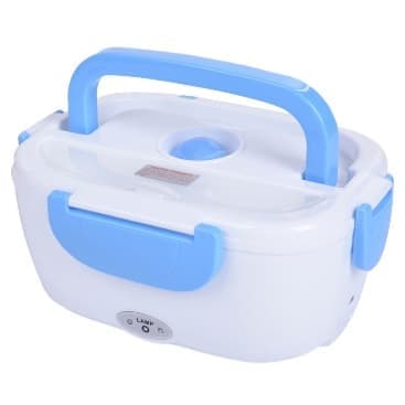 Take it Ланч Бокс Пластиковая Чаша 220Вт 600ml (Бело-Синий)