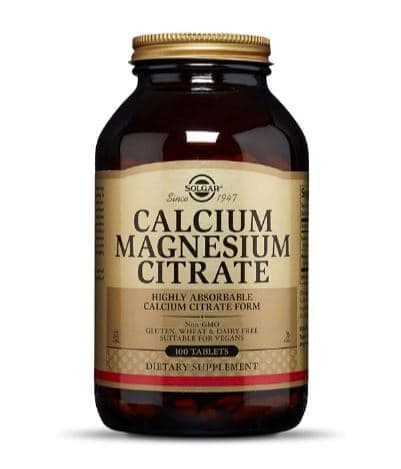 Solgar Calcium Magnesium Citrate 100 tabs