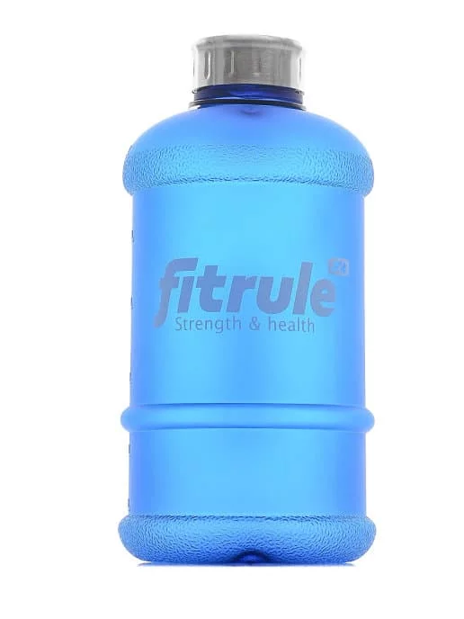 FitRule Бутыль прорезиненная металлическая крышка 1,3L (Синяя) фото