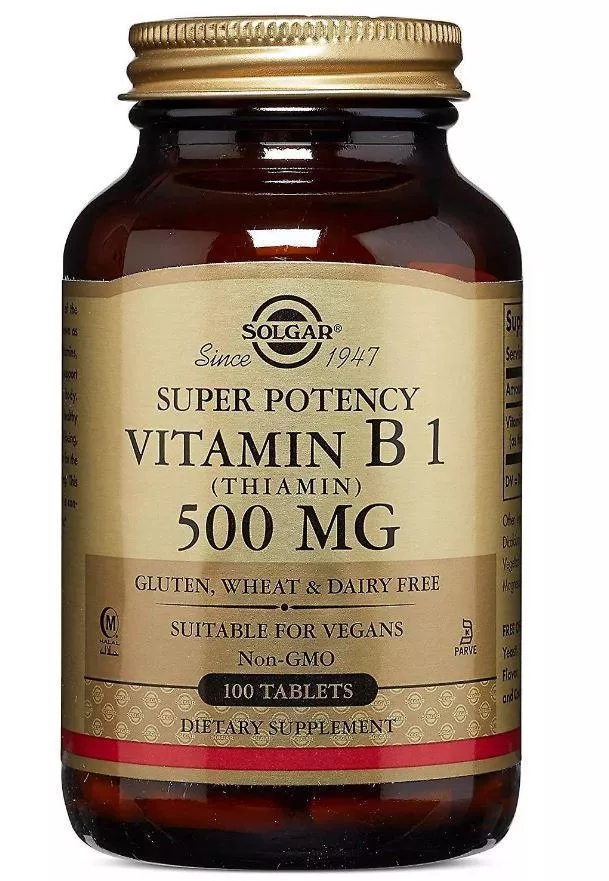 Solgar Vitamin B1 500 mg 100 tabs фото
