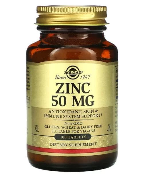 Solgar Zinc Gluconate 50 mg 100 tabs фото