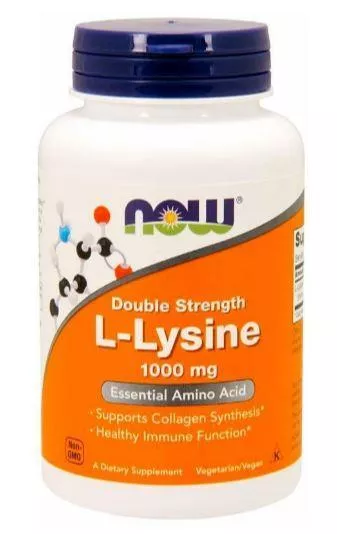 NOW L-Lysine 1000 mg 250 tabs фото