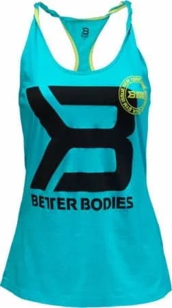 Better Bodies Twisted t-back, майка голубая фото